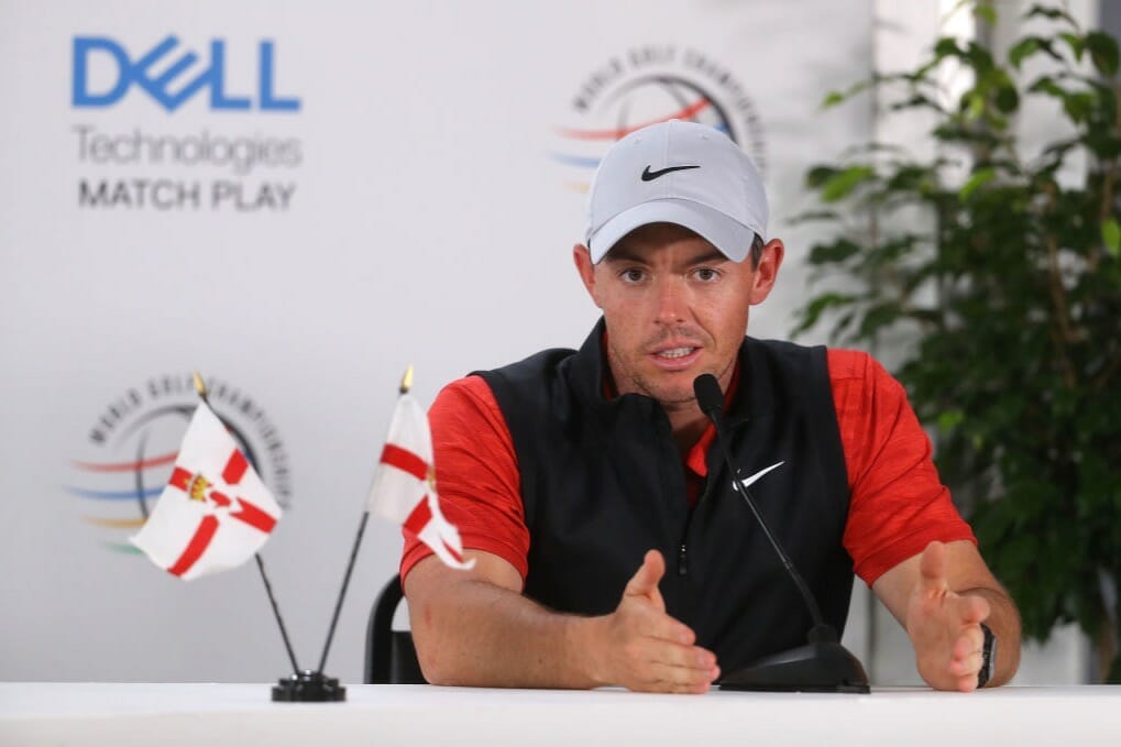 McIlroy plays down potential Saturday shootout with Woods