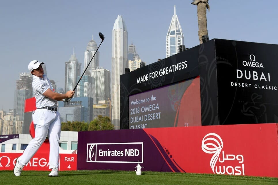 Dunne and McIlroy looking hot in the Dubai Desert
