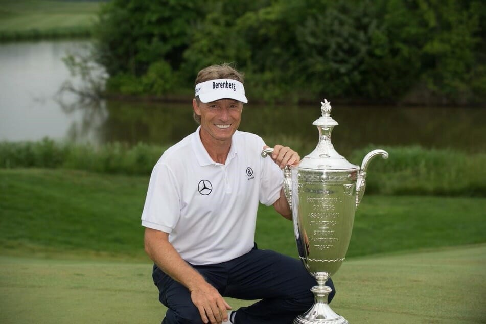 Langer becomes first golfer to win all five Senior Majors