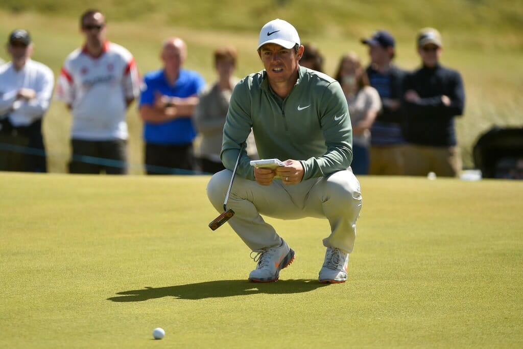 McIlroy’s putting woes resurface on day one in Ballyliffin