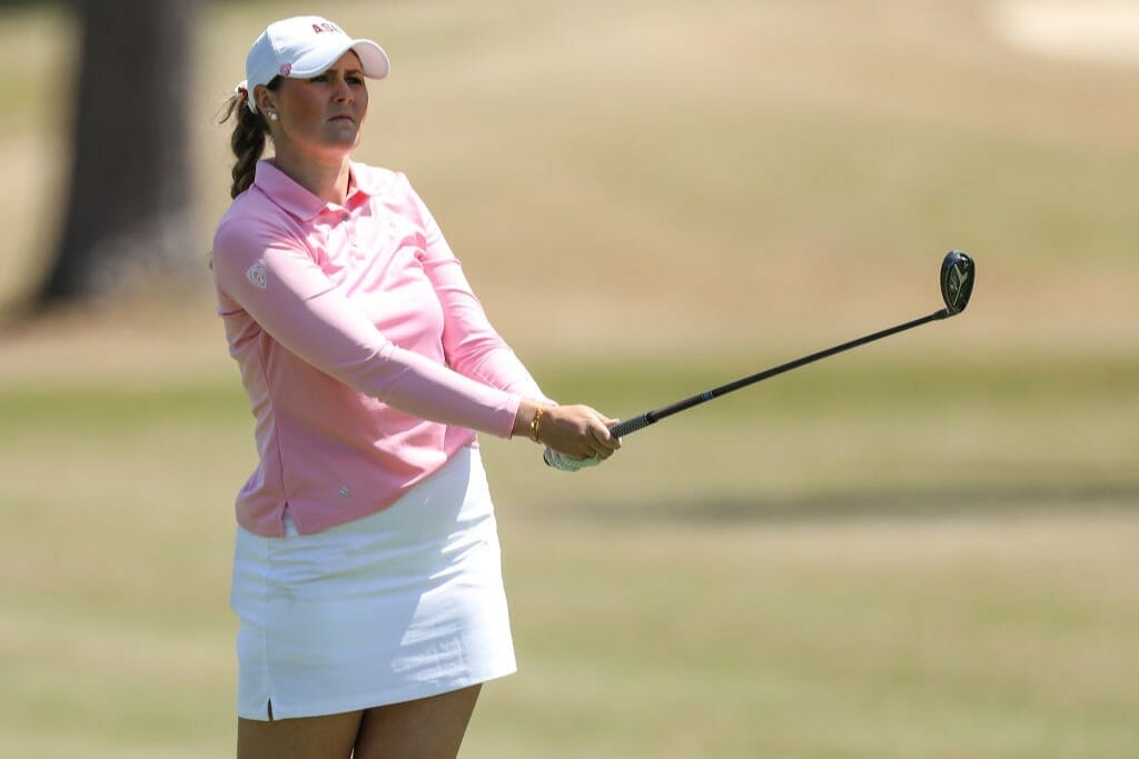 Mehaffey takes Pac-12 honours and leads at Norman Regional