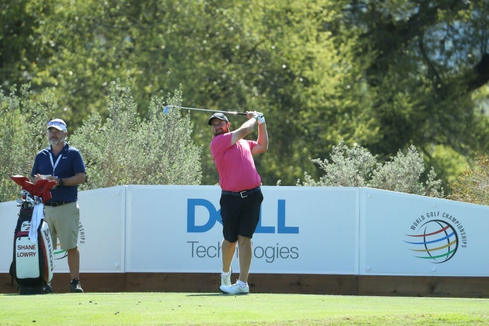 Shane Lowry in practice at the Dell Technologies / Image from Getty Images