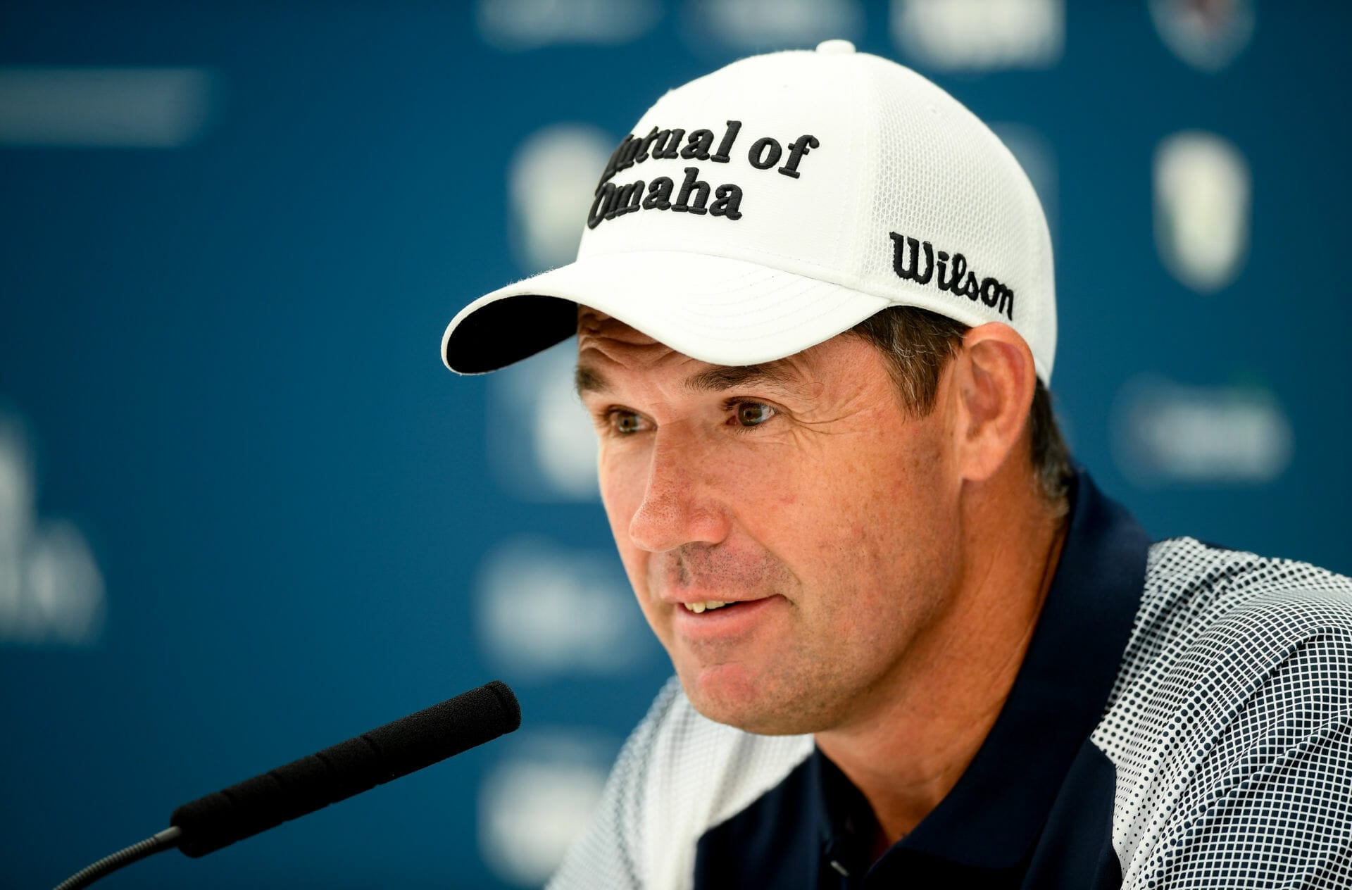 Harrington arrives without golf clubs for the first time in 32 years