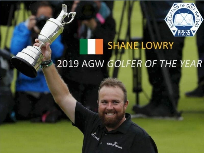 Lowry adds prestigious Golf Writers award to 2019 accolades