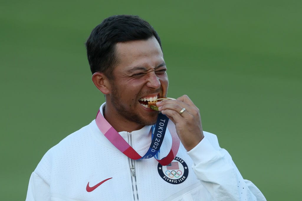 Schauffele’s Olympic Games winning hug with father Stefan, was pure gold
