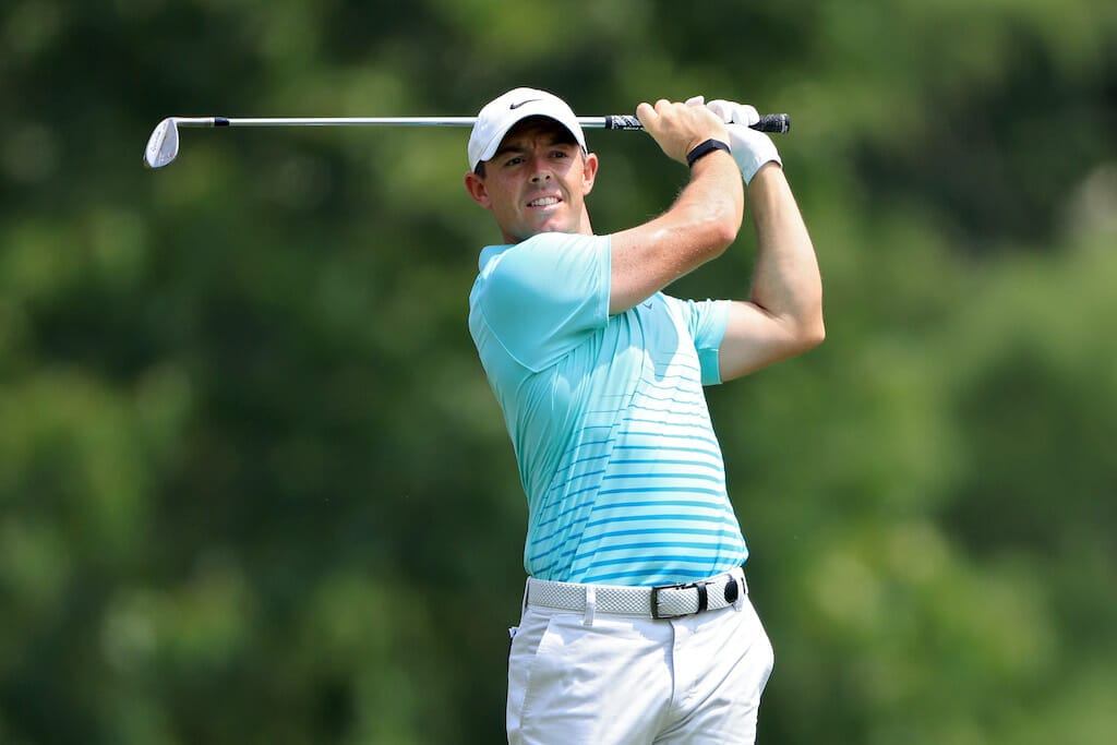 McIlroy heads home declaring “I don’t want to see my clubs for a week”