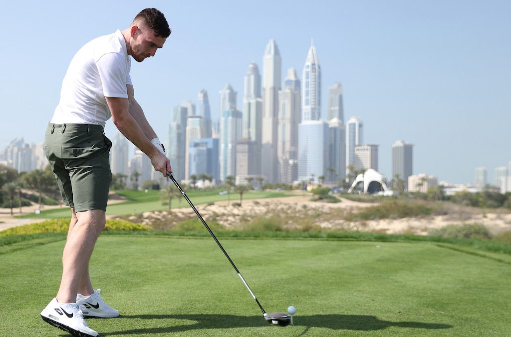 Liverpool star Robertson in awe of Schwartzel during Dubai pro-am