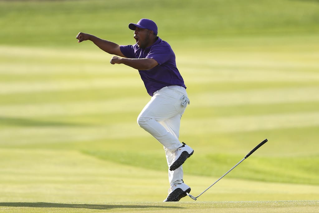 Varner III lands incredible 92-foot eagle putt at the 72nd to snatch Saudi win
