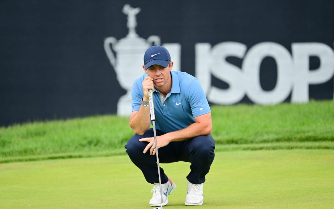 McIlroy Brilliantly Regroups From Early Double To Be One Off The Lead at Brookline