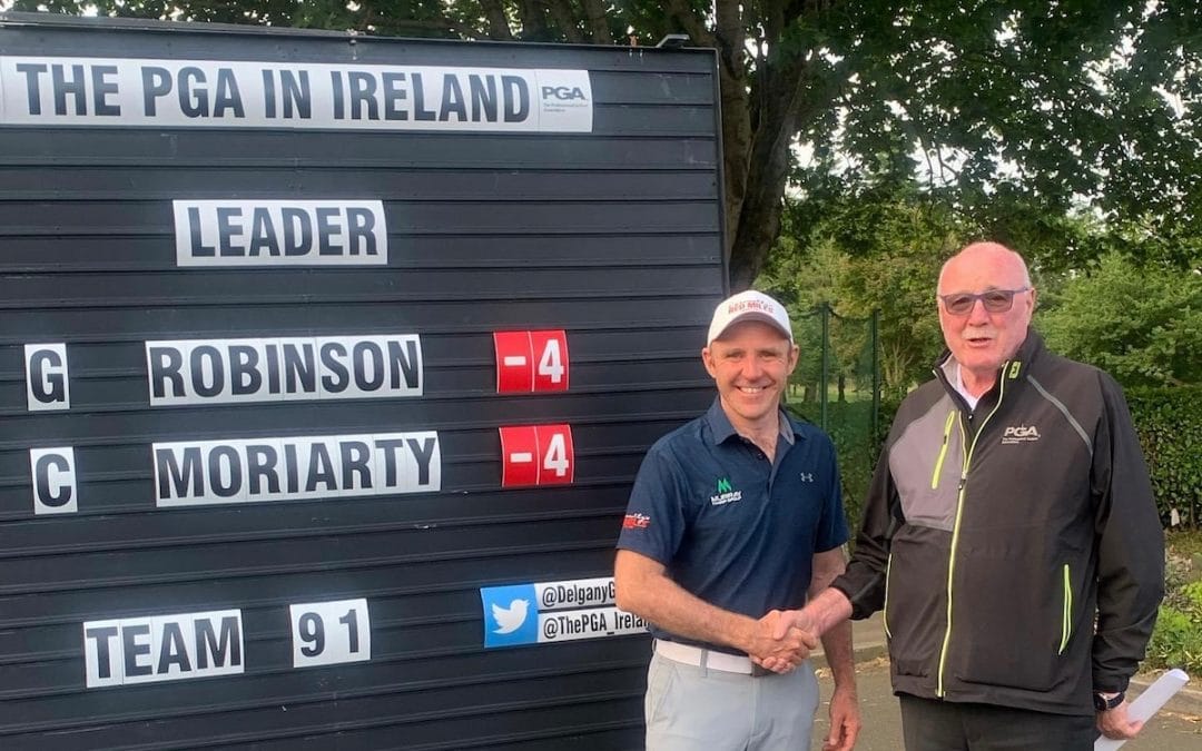 Moriarty and Robinson share the spoils in Delgany
